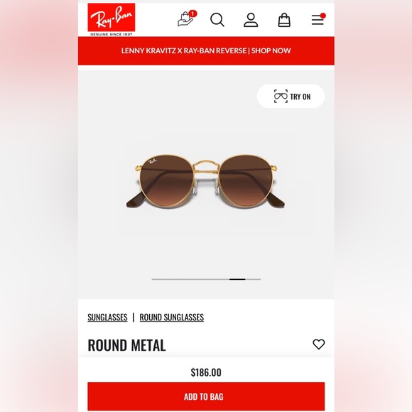 Ray-Ban ROUND METAL brown Authentic - Picture 10 of 10